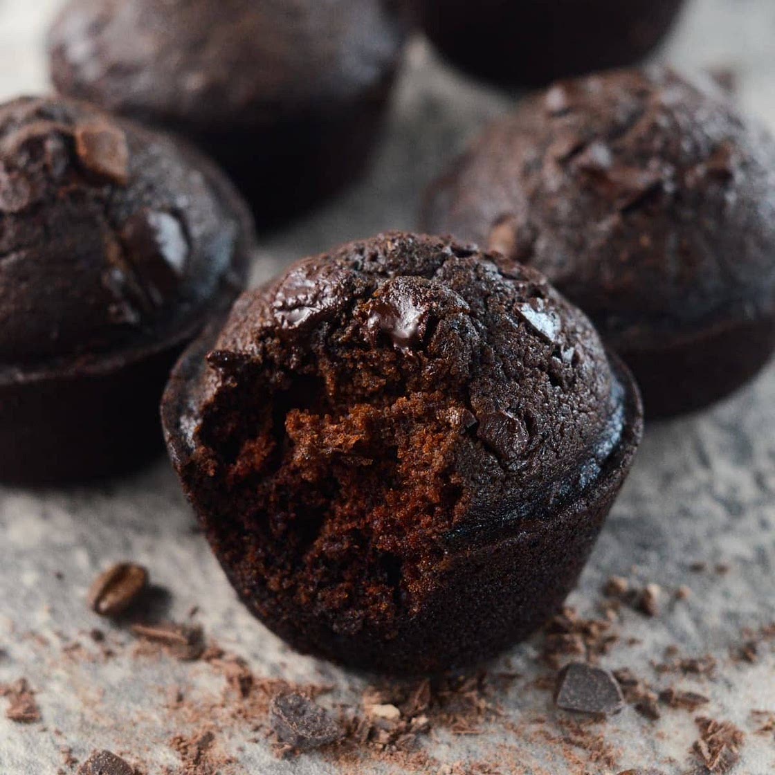 Decadent Double Chocolate Espresso Muffins