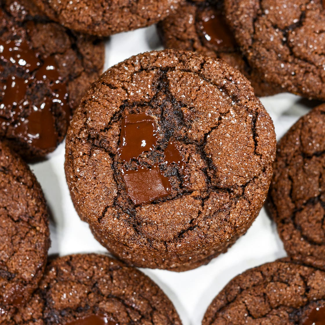 Chocolate Molasses Cookies