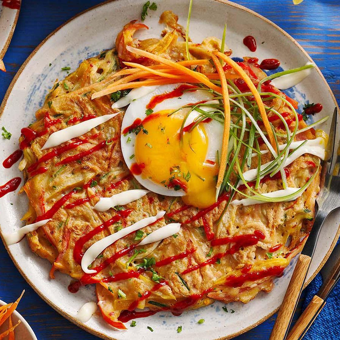 Crispy vegetable pancakes