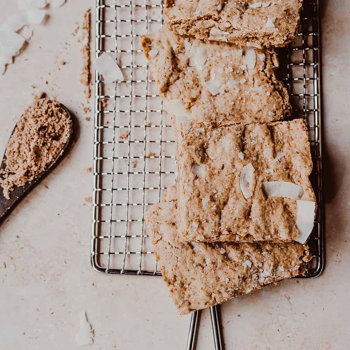 Salted Coconut Chai Blondies