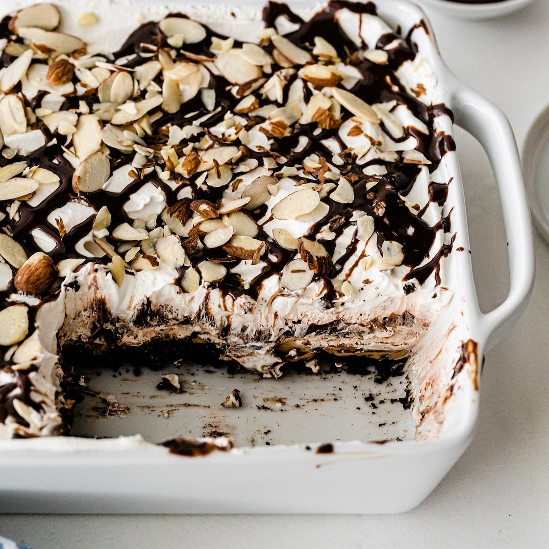 No Bake Mocha Mud Pie Dessert