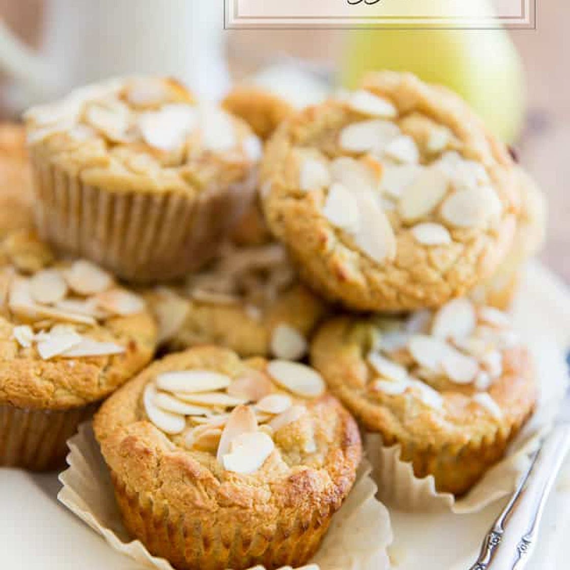 Honey Almond Pear Muffins