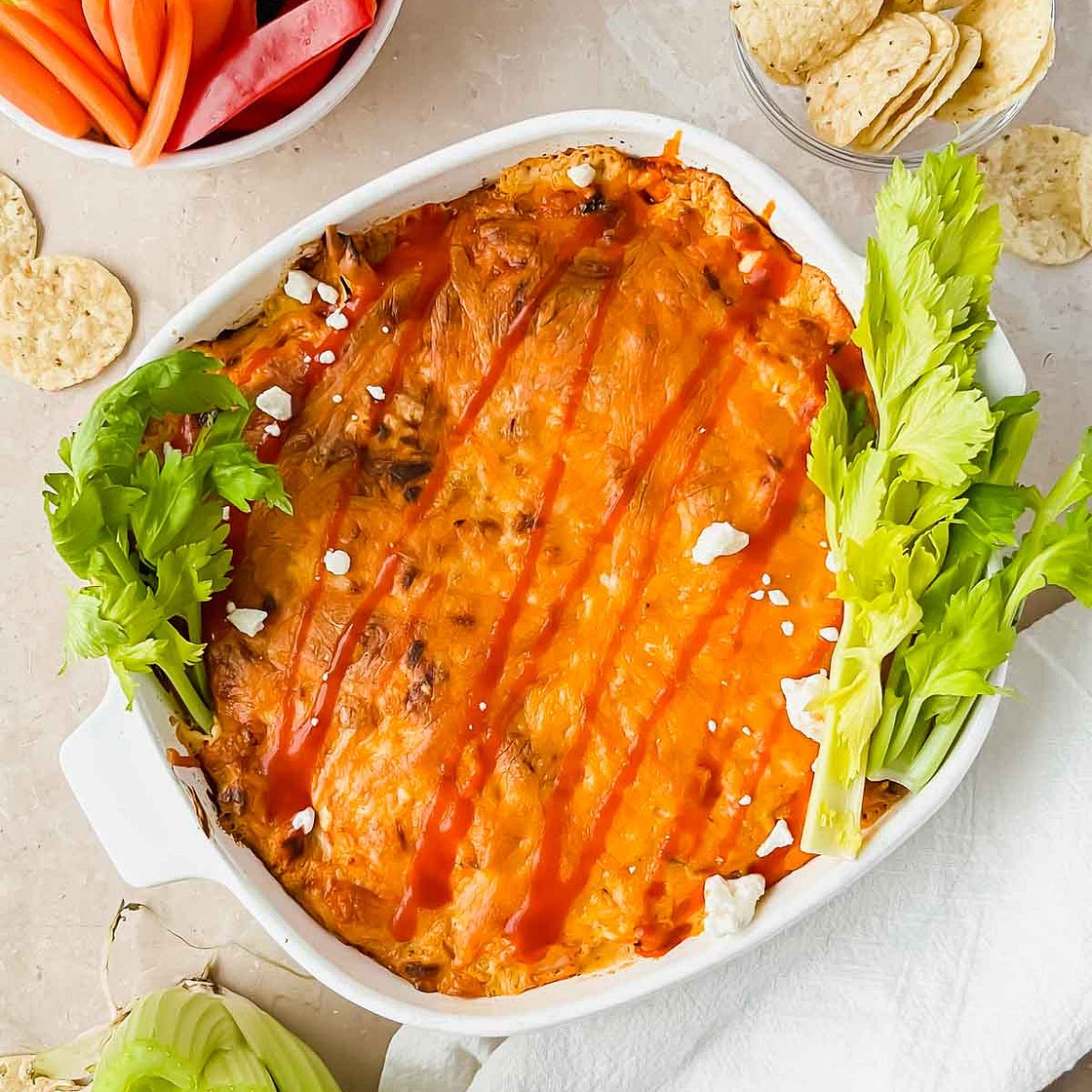 Healthy Buffalo Chicken Dip
