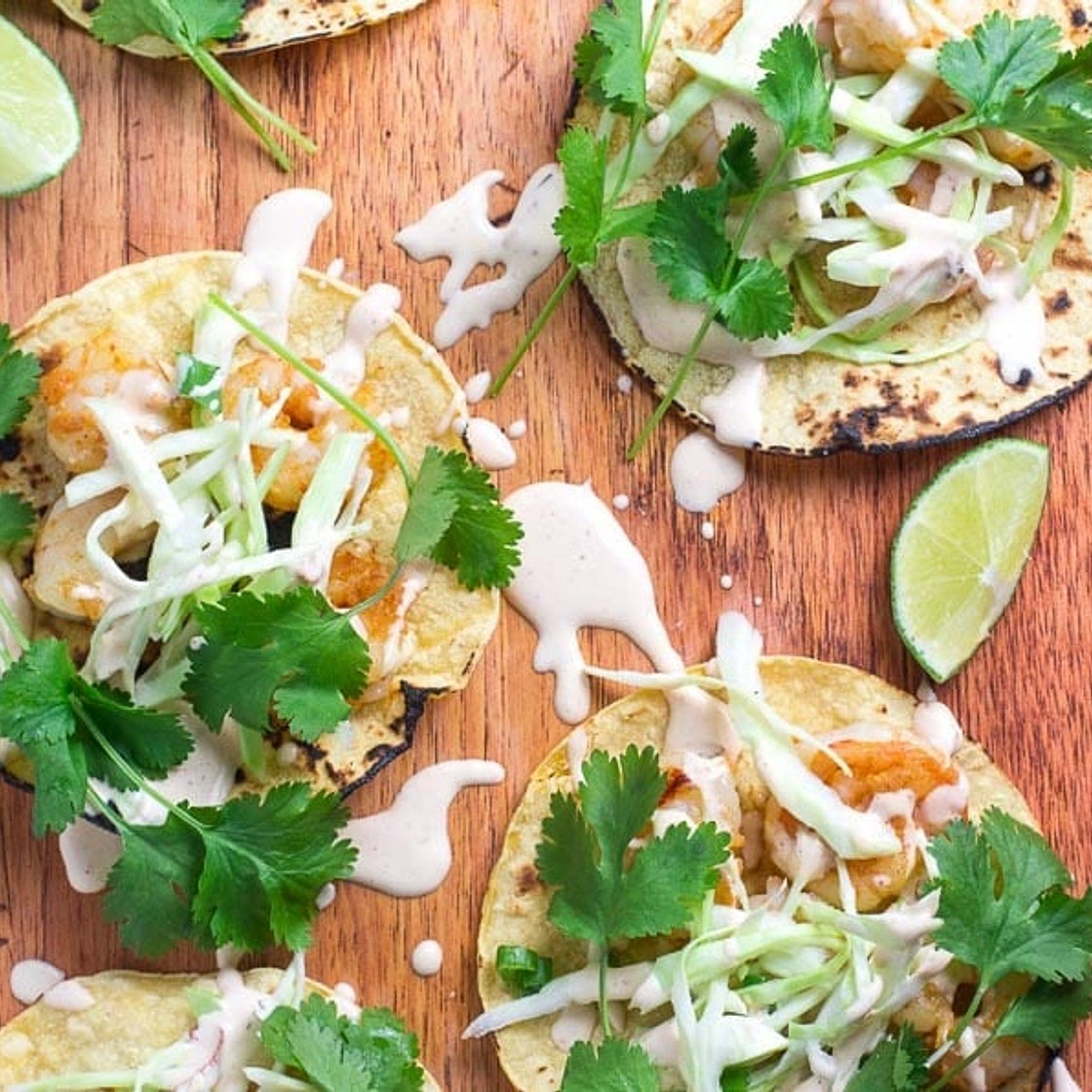 Low FODMAP Shrimp Tacos