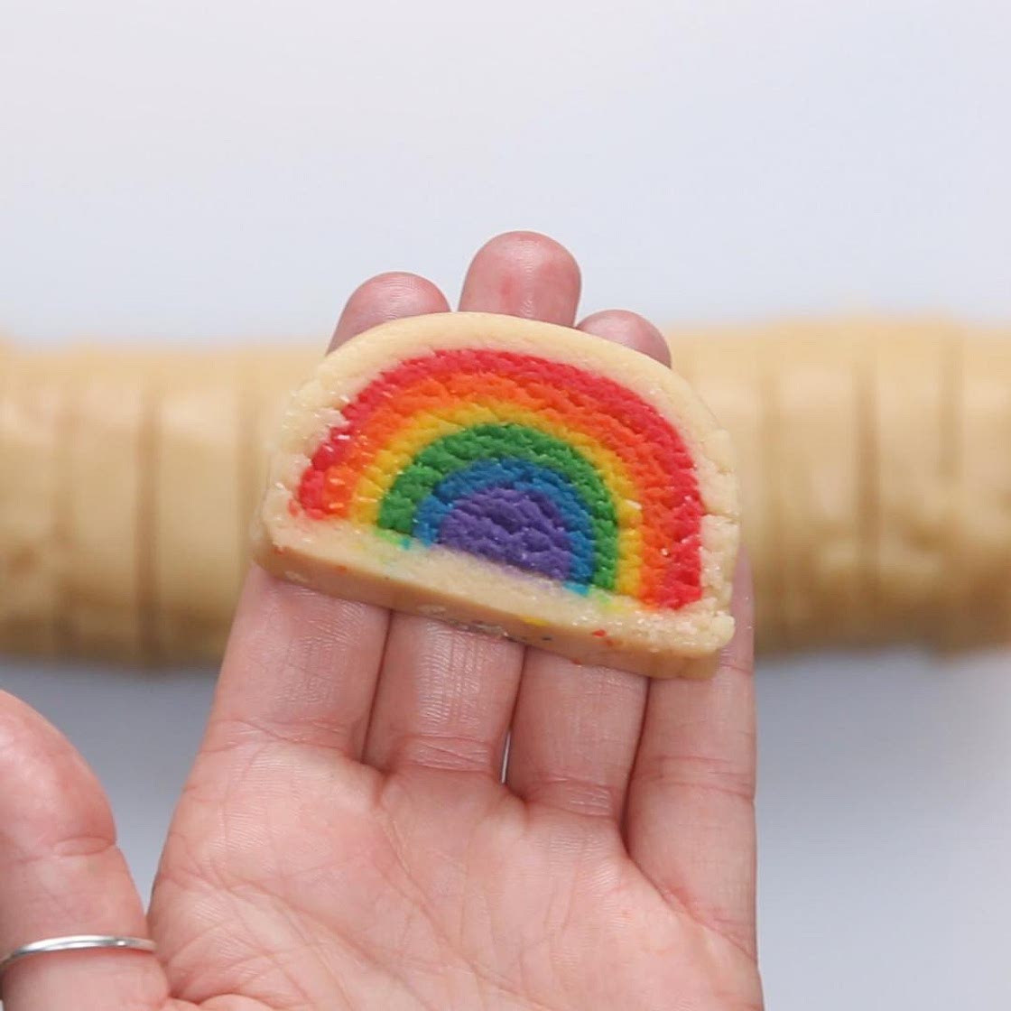 Slice and Bake Rainbow Cookies Recipe by Tasty