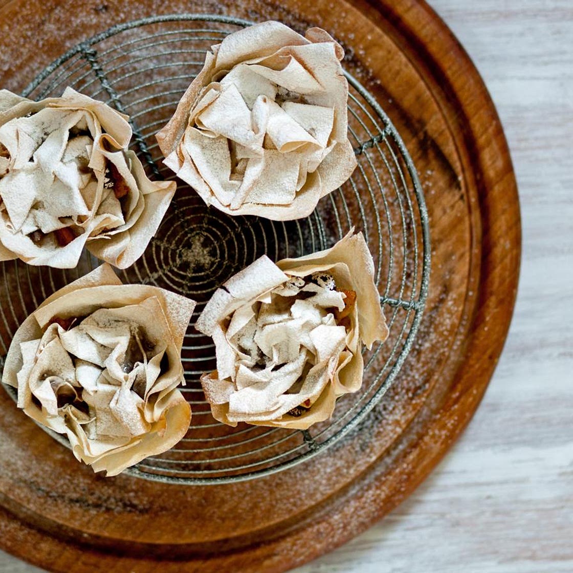 Filo pastry mince pies