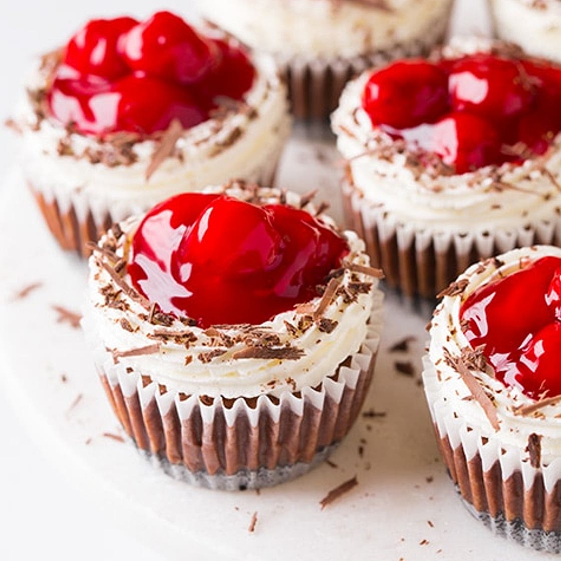Black Forest Mini Cheesecakes