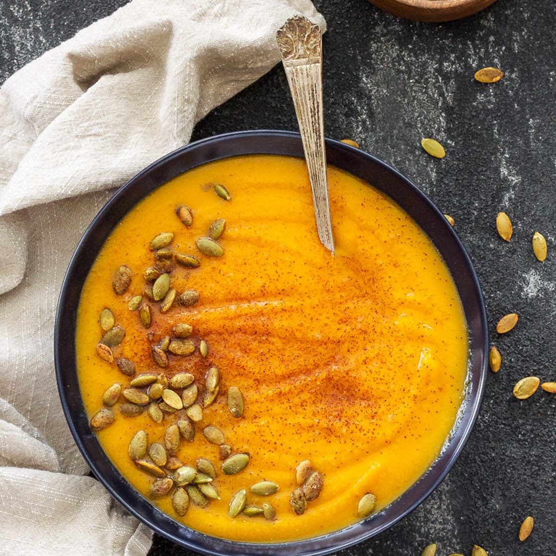 Roasted Butternut Squash and Pumpkin Soup