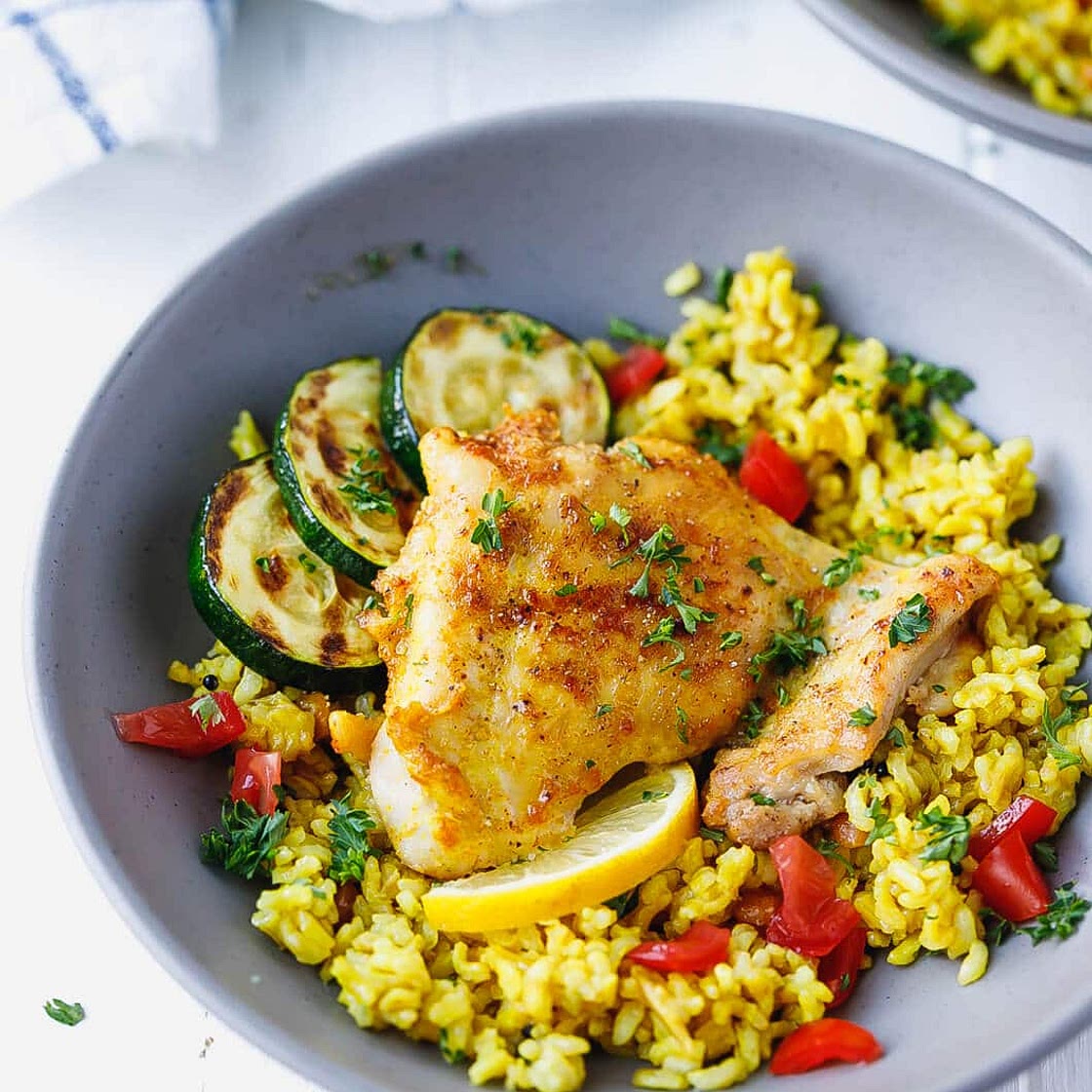 Turmeric Chicken And Rice