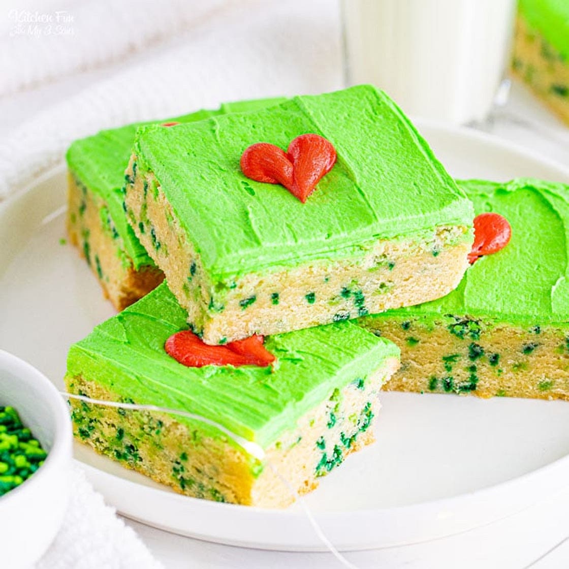 Grinch Sugar Cookie Bars