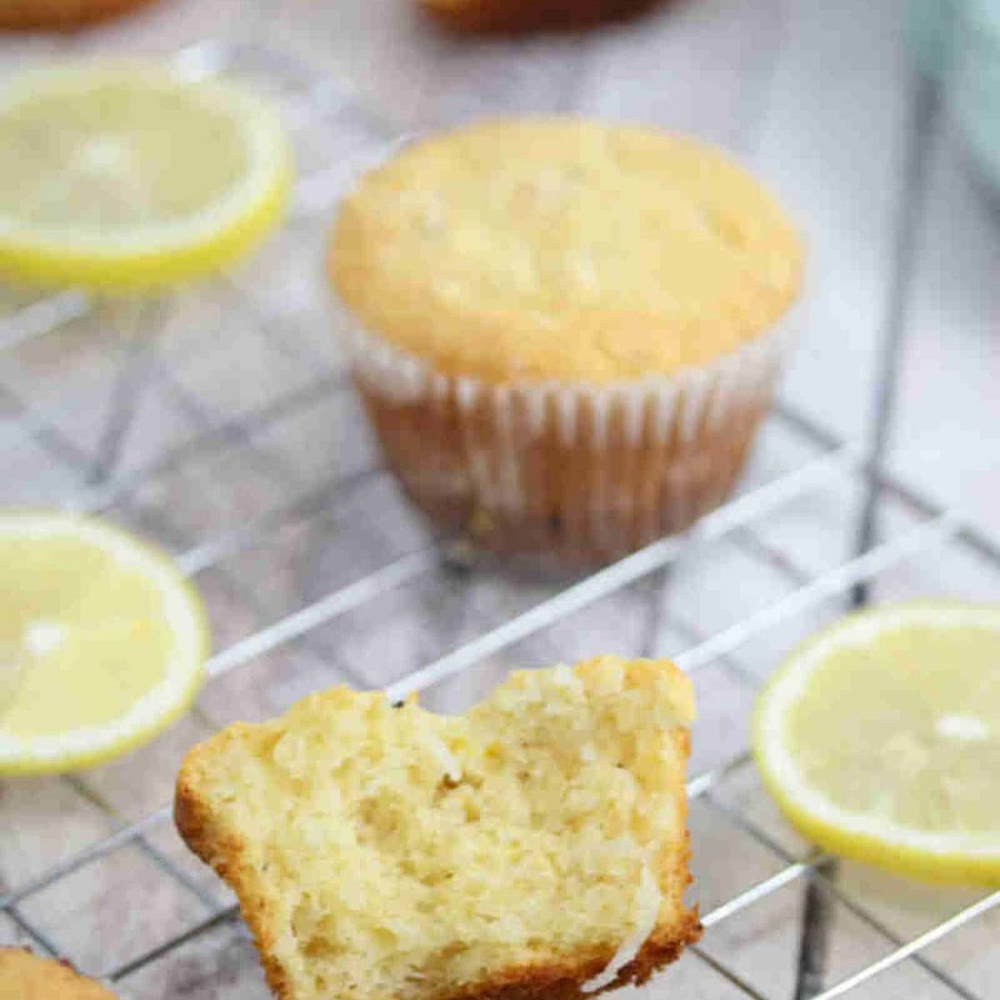 Easy, Healthy, Lemon Muffins