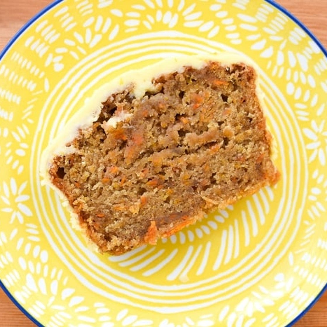 Vegan Carrot Loaf Cake with Orange Icing