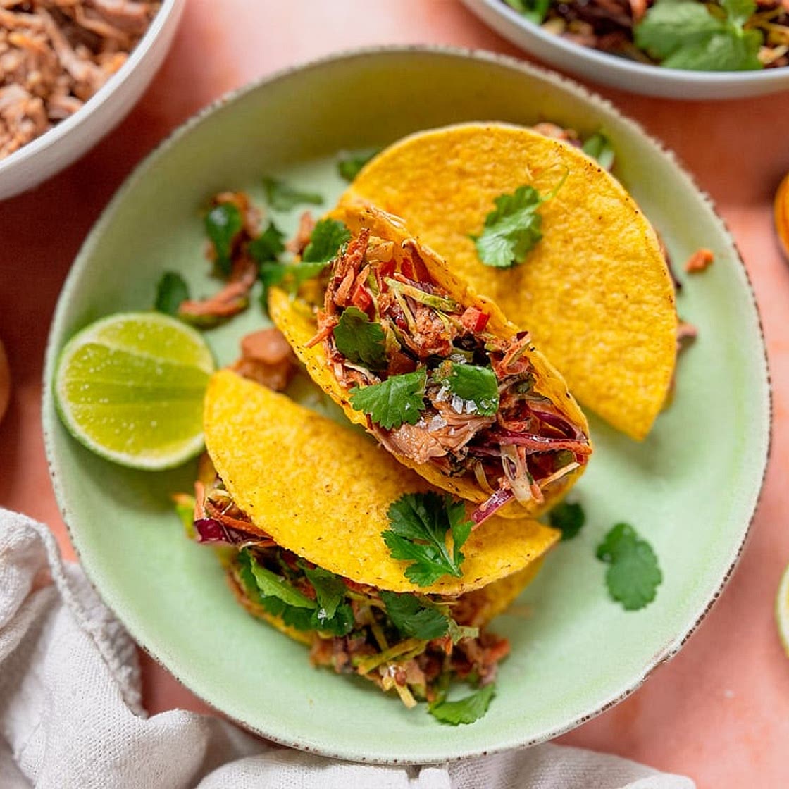 Pulled Pork Crunchy Tacos