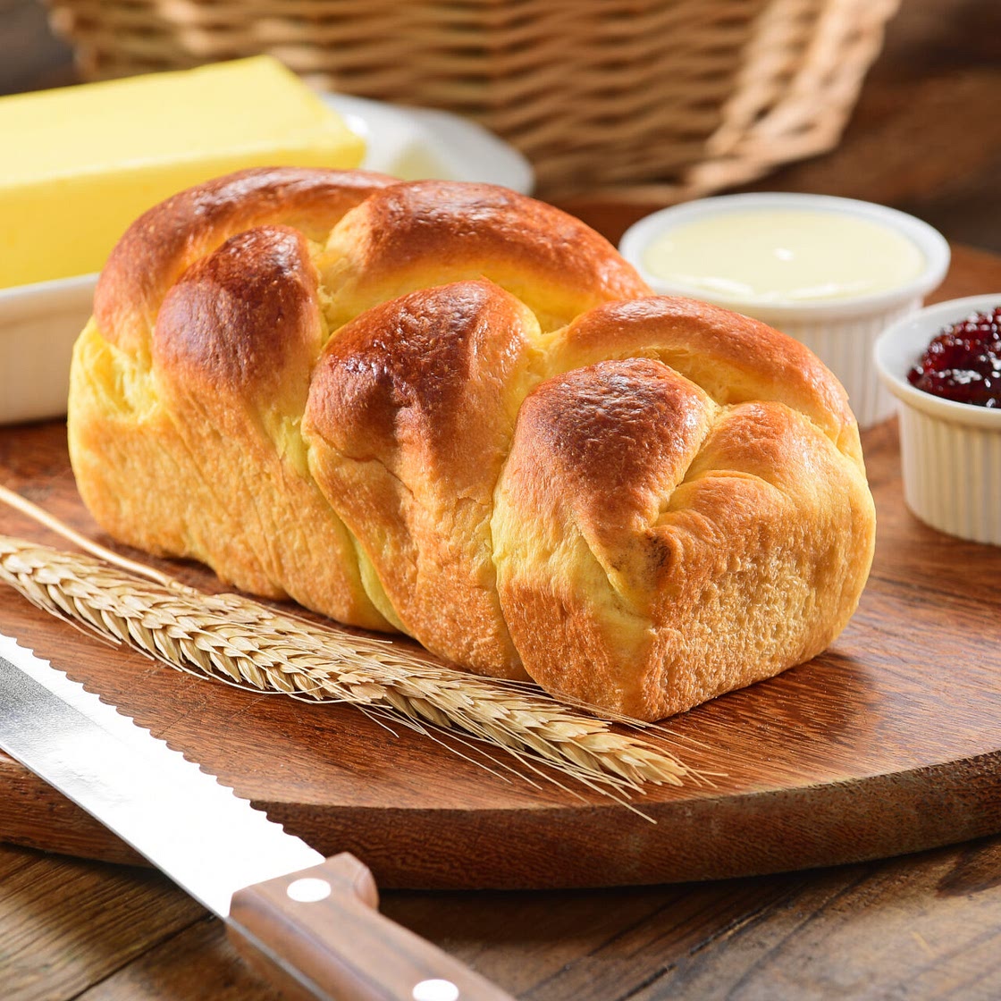 Brioche Bread with 100% Freshly Milled Wheat