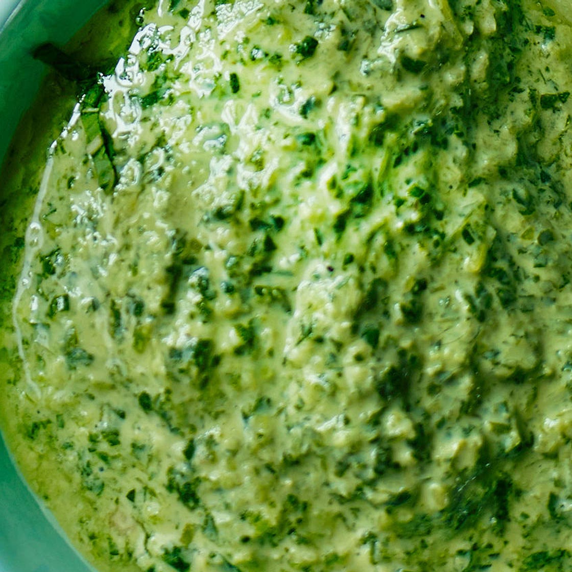 Fresh coriander chutney