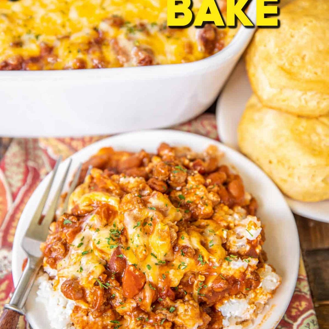 Chili Cream Rice Bake