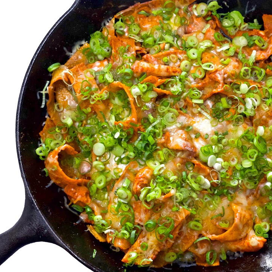 Deliciously Lazy Chicken Enchiladas