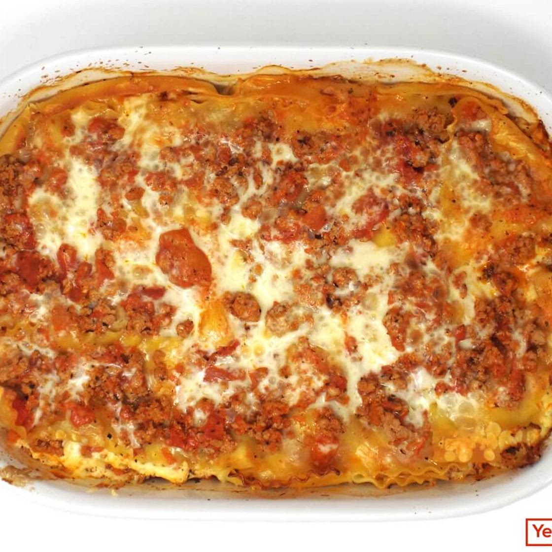 Four Cheese Ground Turkey Lasagna