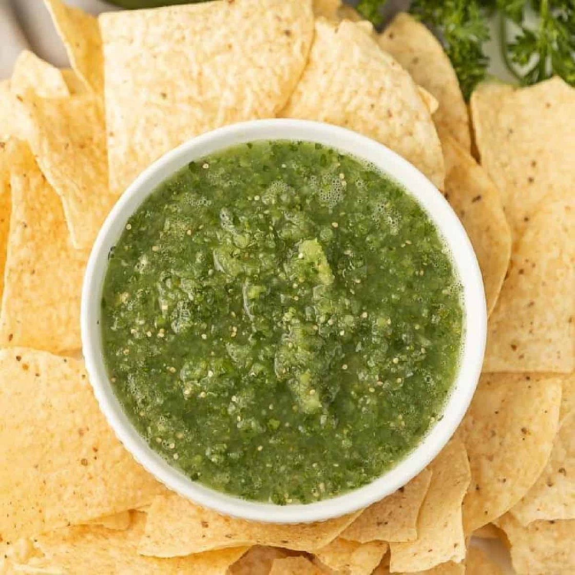 Salsa Verde de Tomatillo