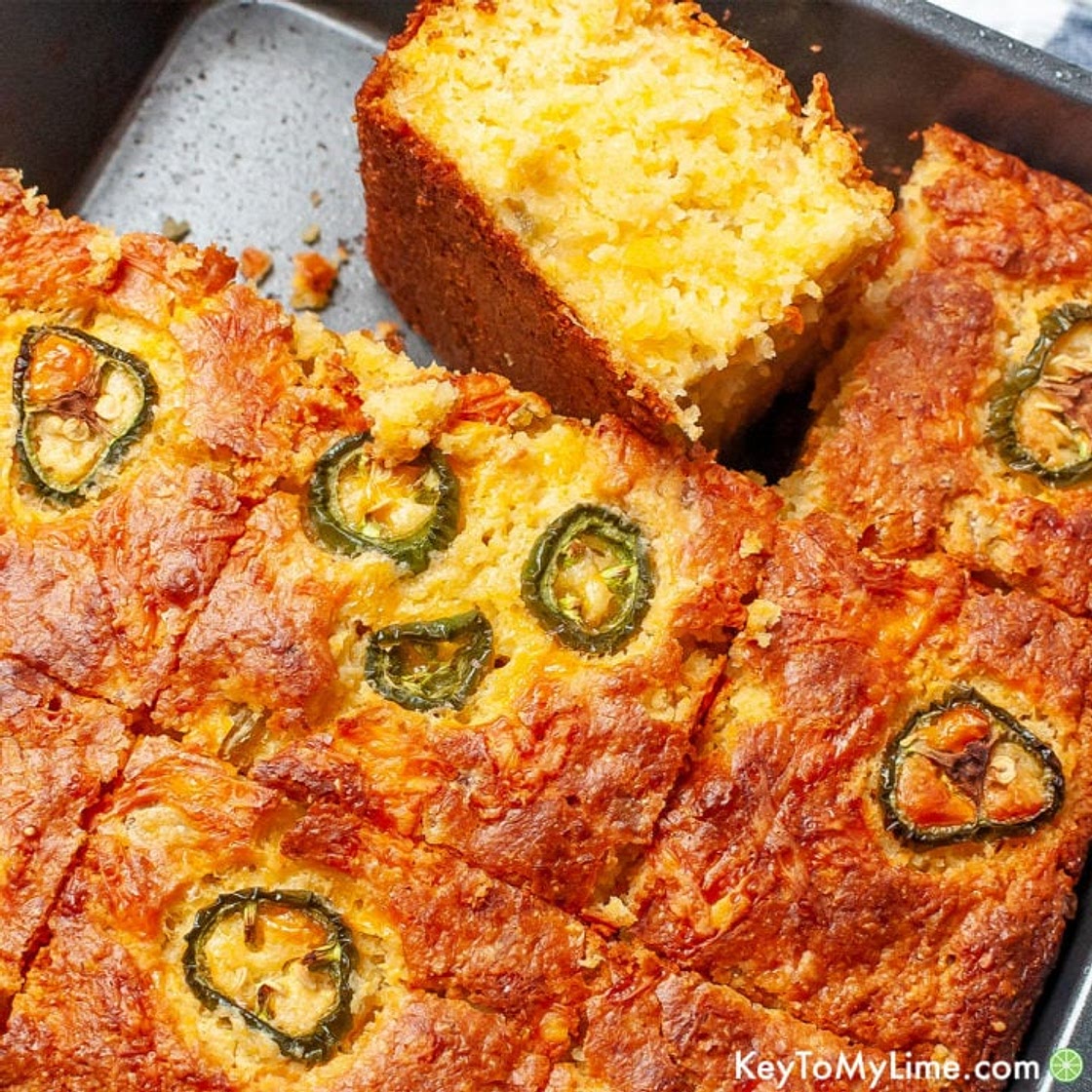 EASY Mexican Cornbread {with Jiffy Corn Muffin Mix}