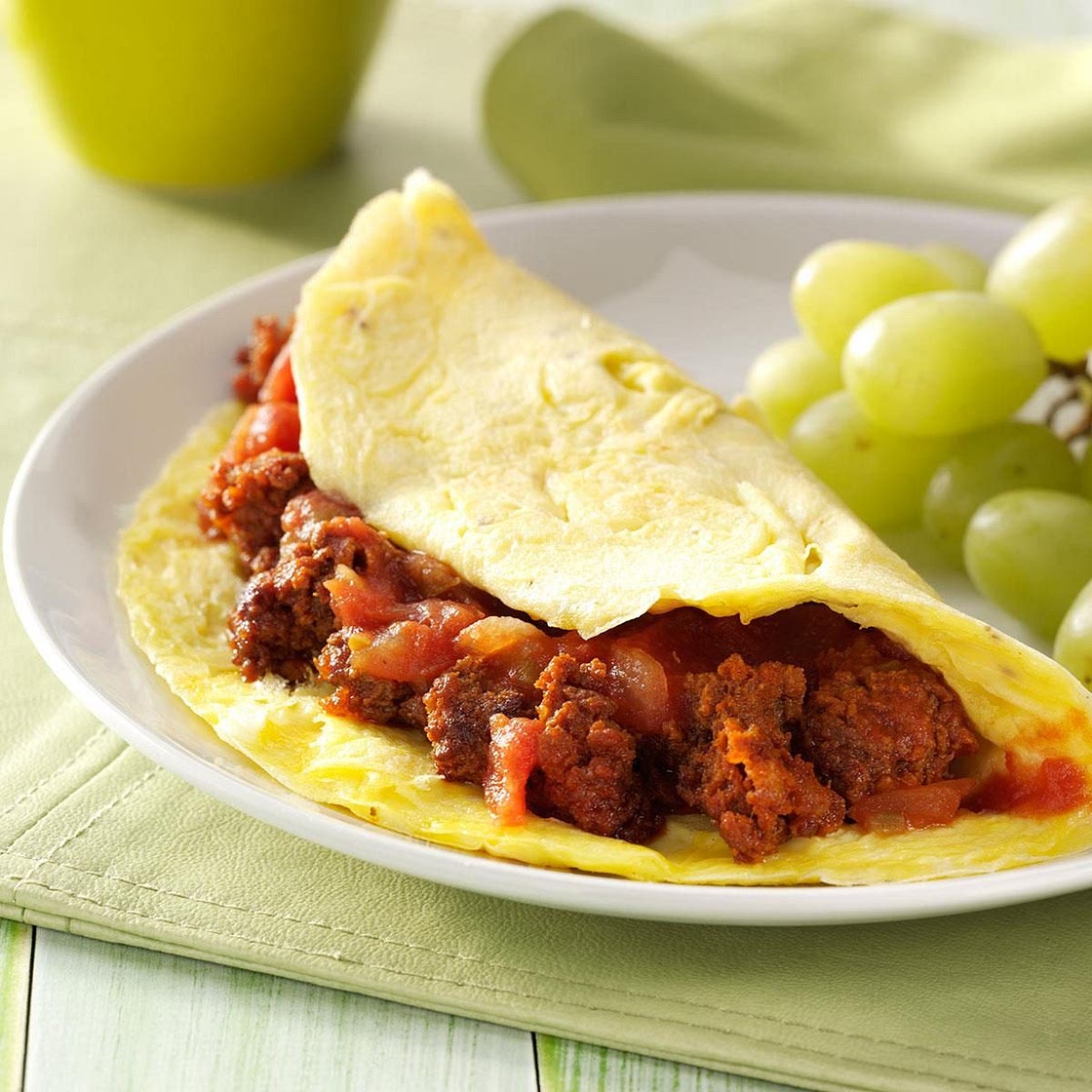 Chorizo Salsa Omelet