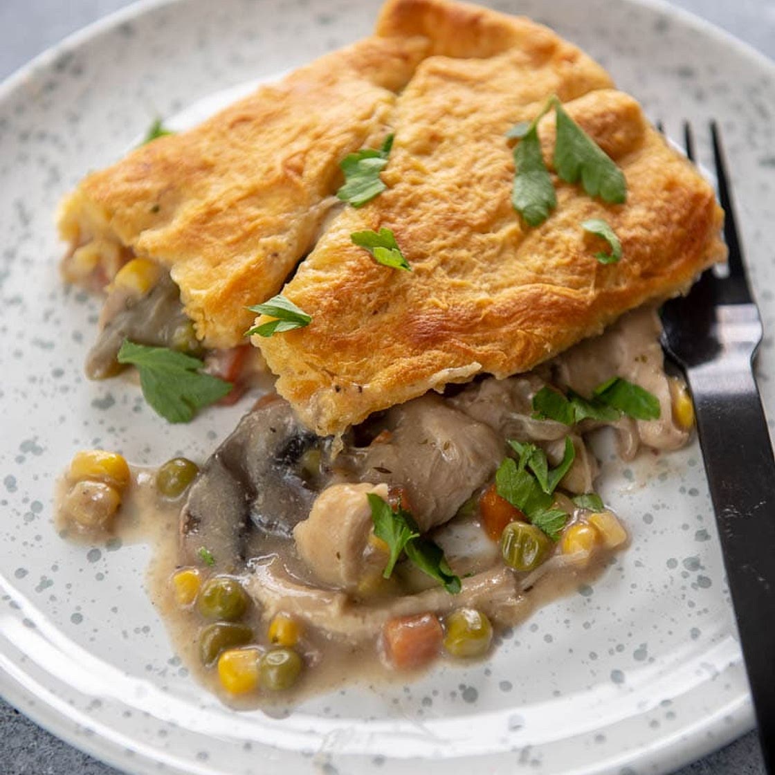 Easy Slow Cooker Chicken Pot Pie
