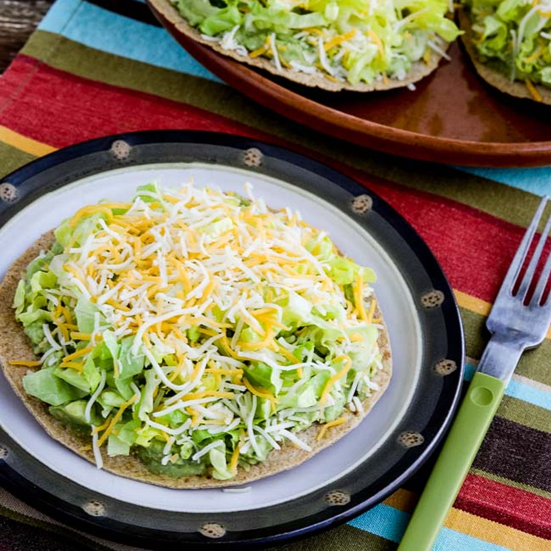 Easy Low-Carb Guacamole Tostadas