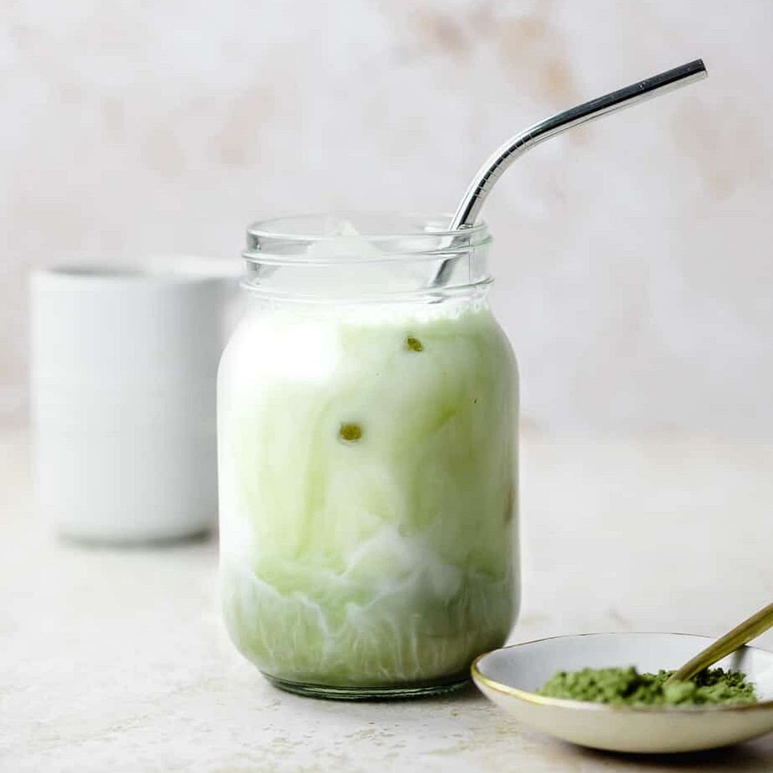 Iced Vanilla Matcha Latte (Starbucks Copycat)