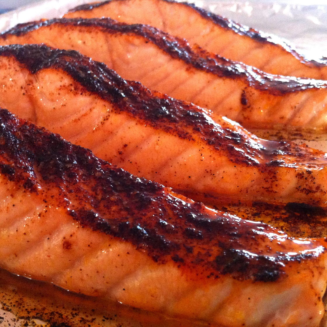 Chili-Maple Glazed Salmon