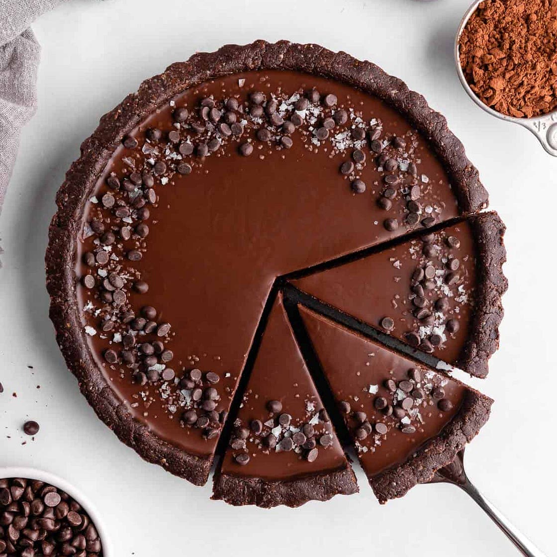 No-Bake Vegan Chocolate Tart