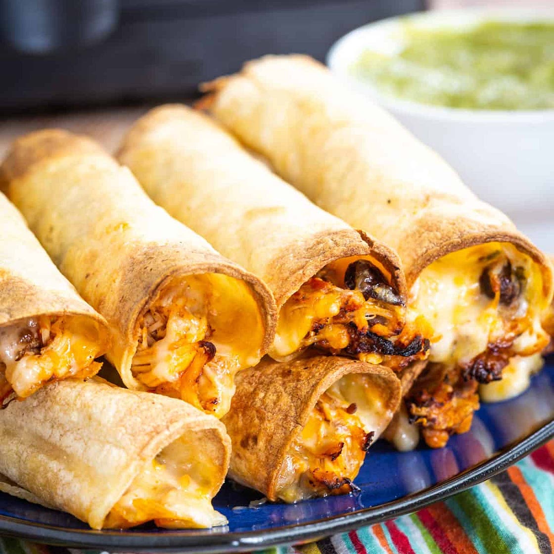 Air Fryer Chicken Taquitos