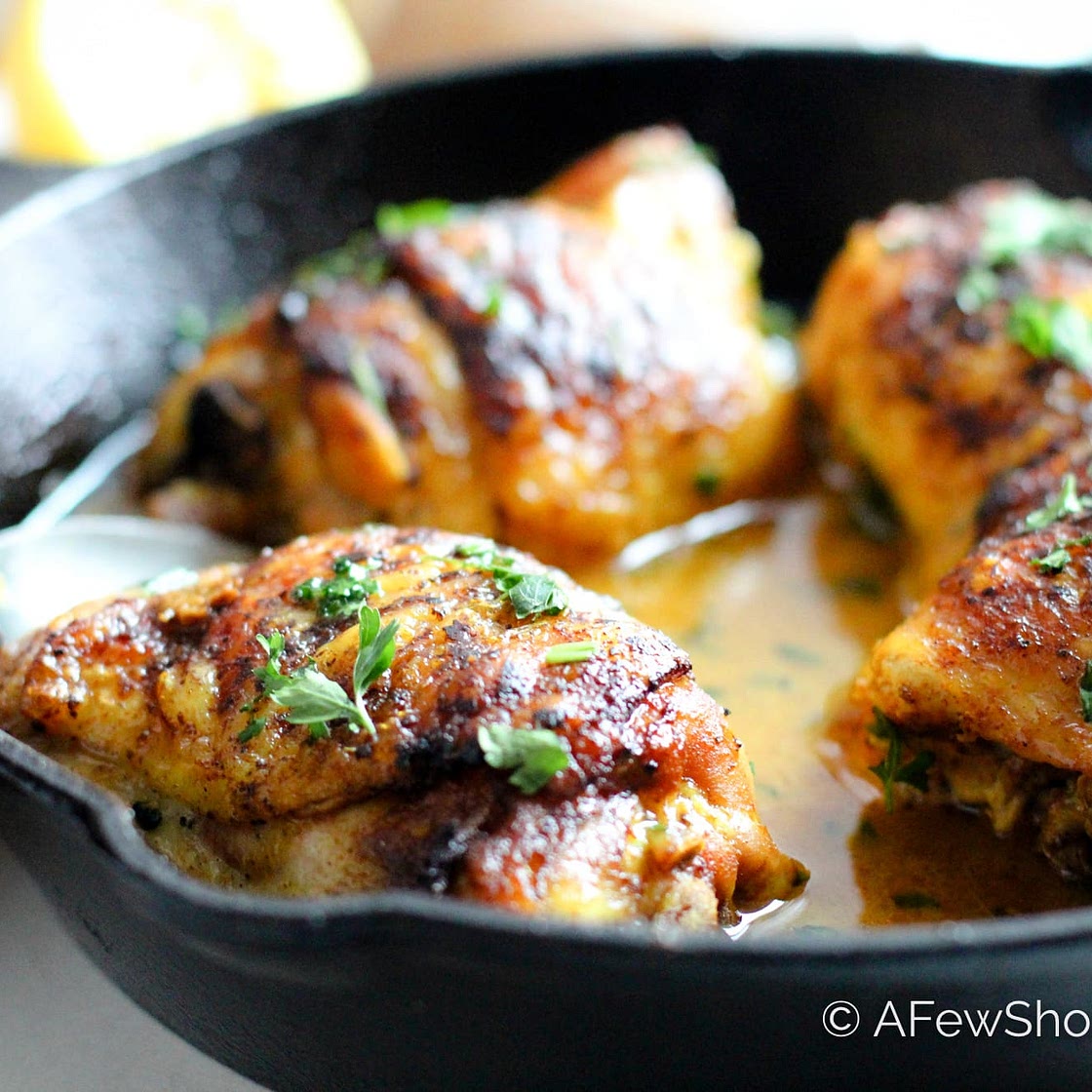 Lemon Turmeric Skillet Chicken