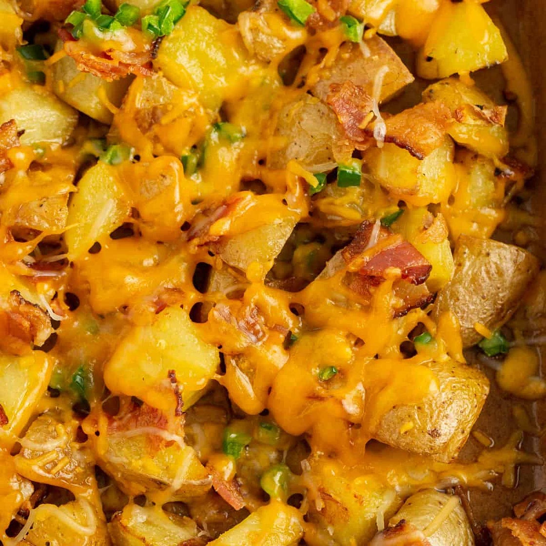Cheesy Bacon Oven Potatoes