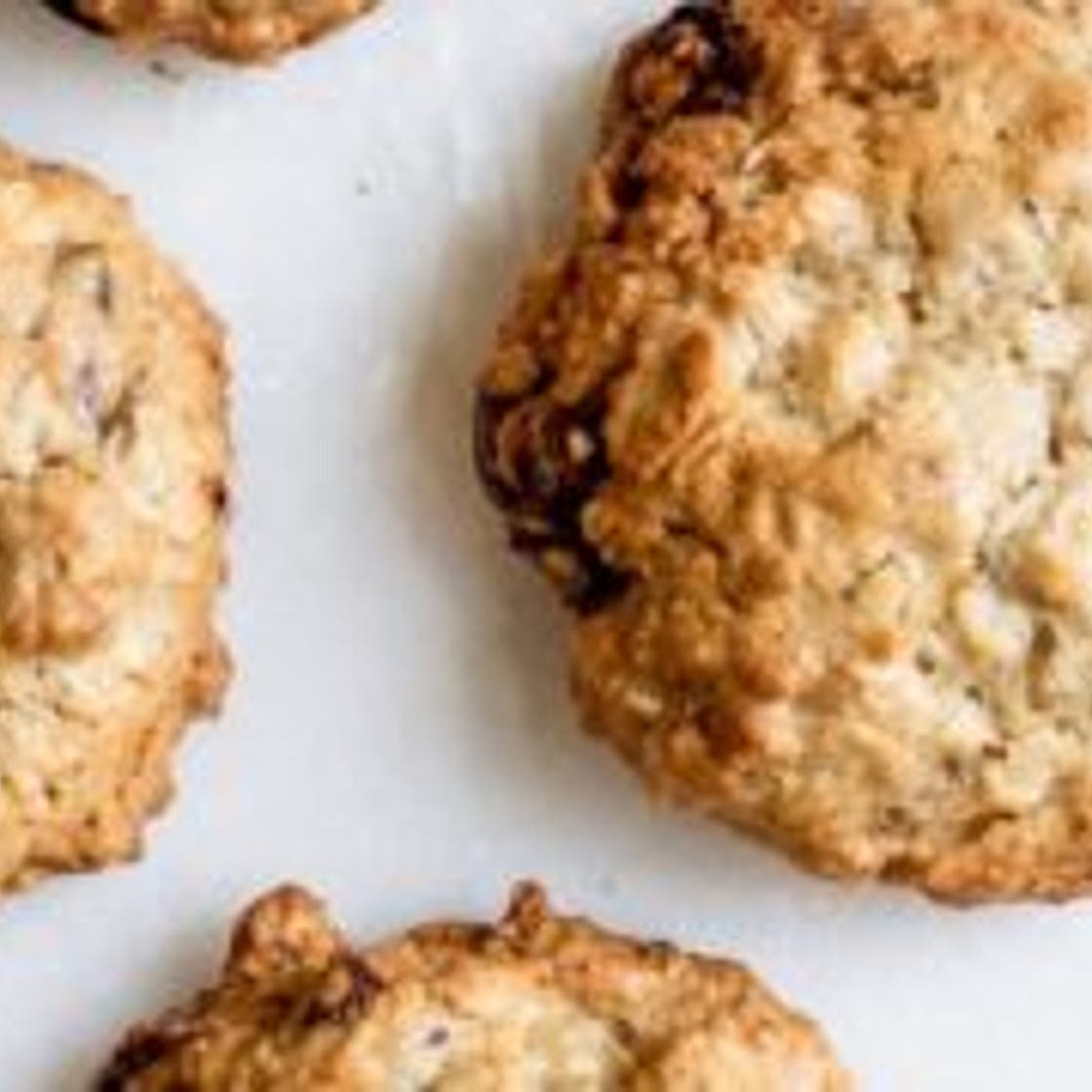 Chocolate Chunk Tahini Oatmeal Cookies