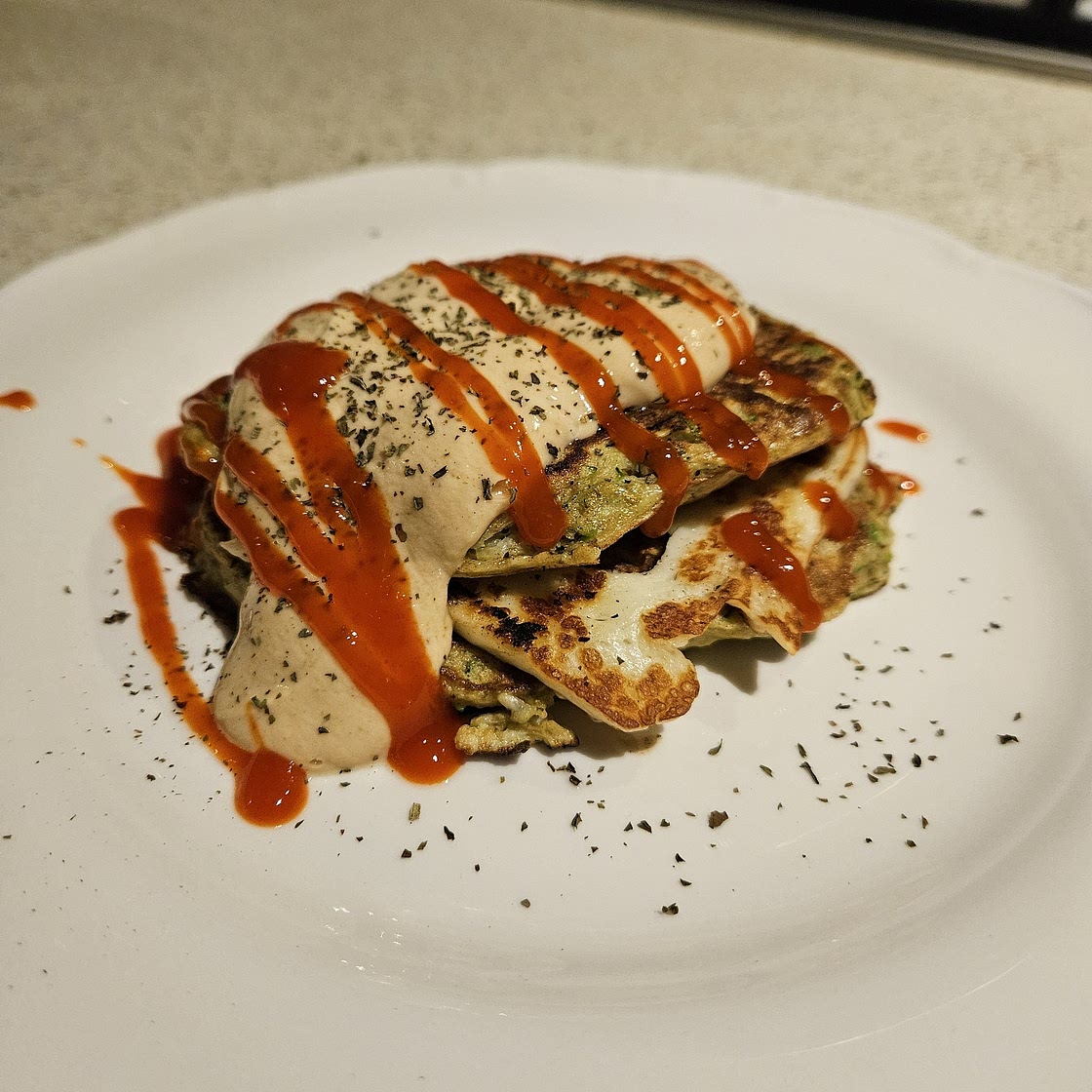 Zucchini and Halloumi Stack