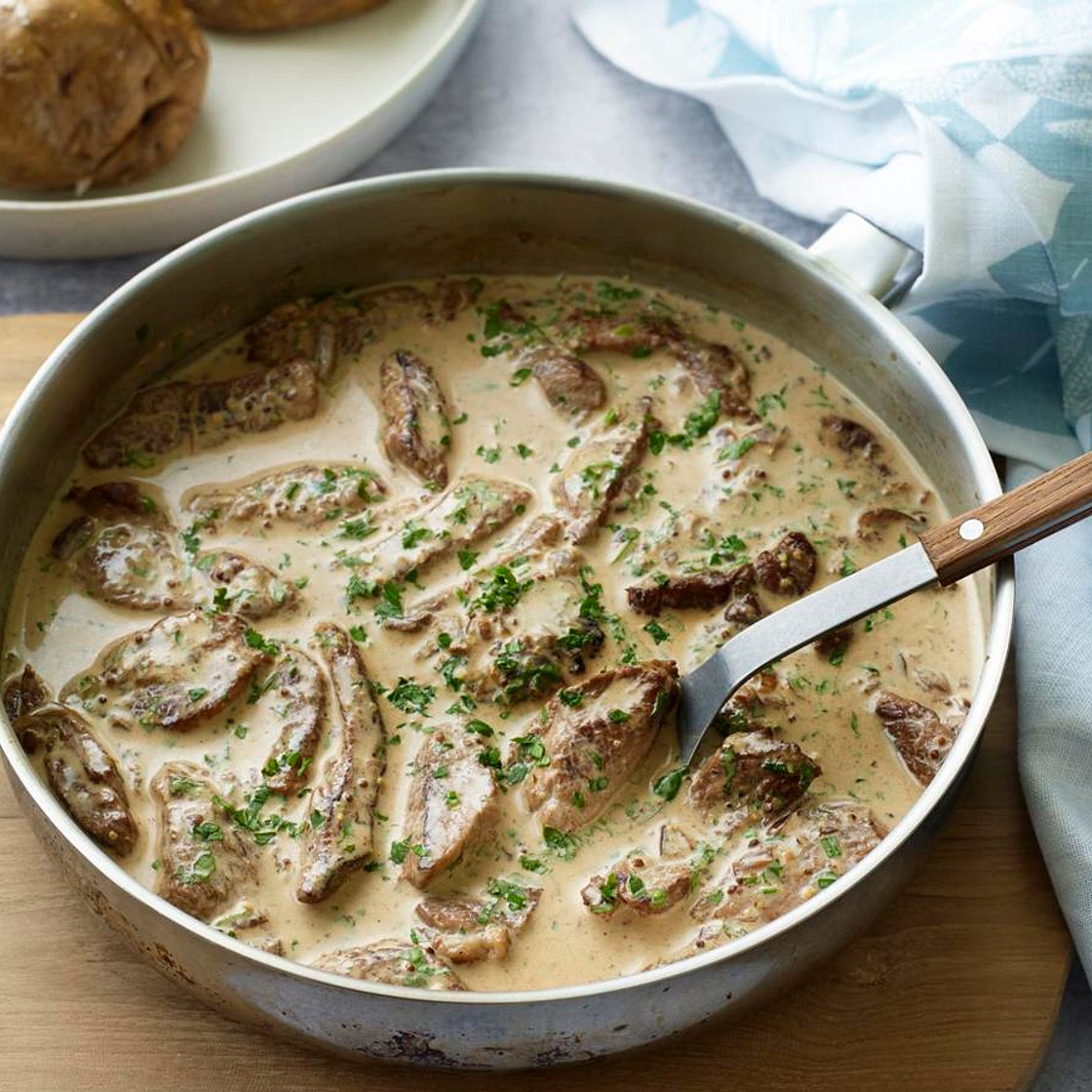 Simplest-ever pork stroganoff