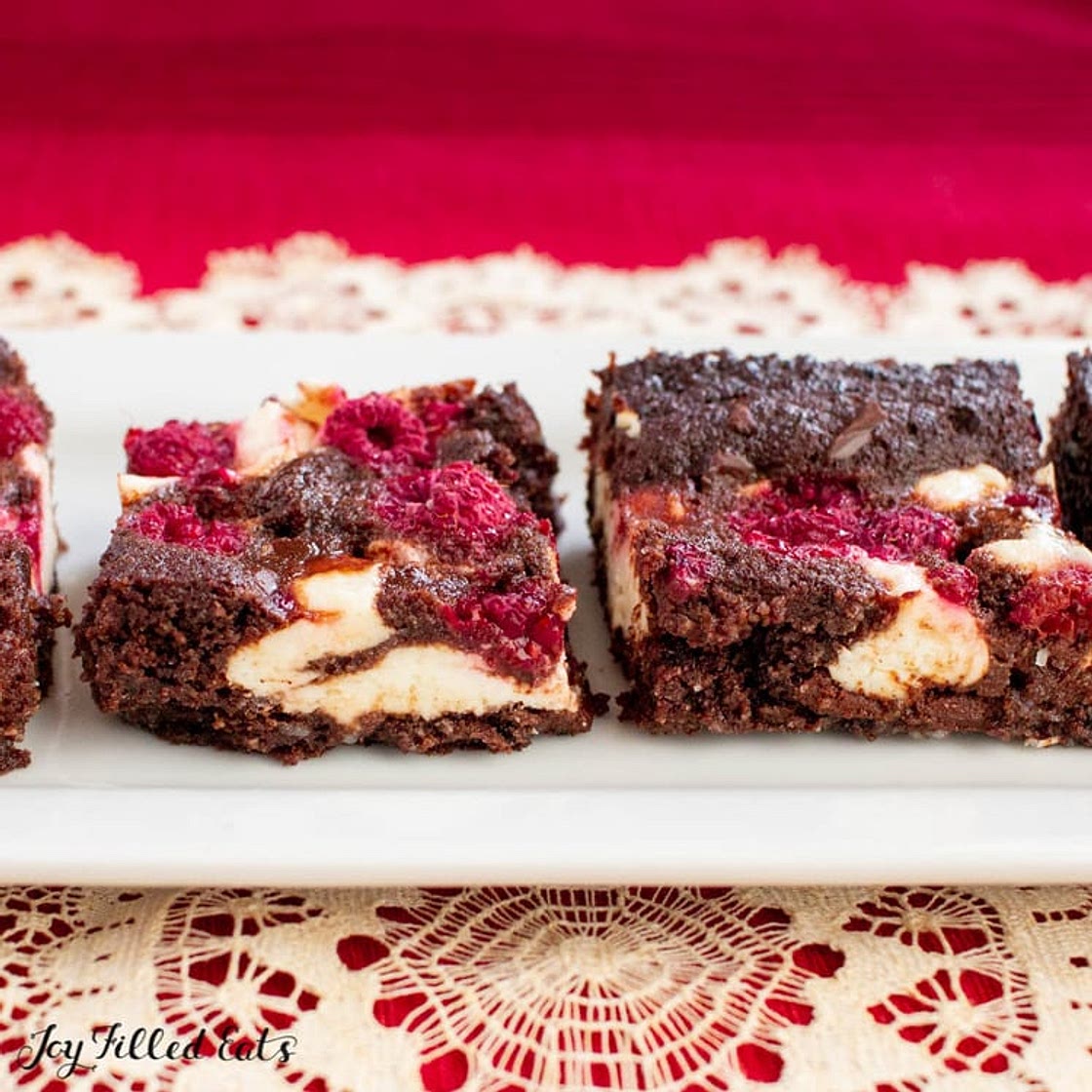 Dark Chocolate Raspberry Cheesecake Brownies