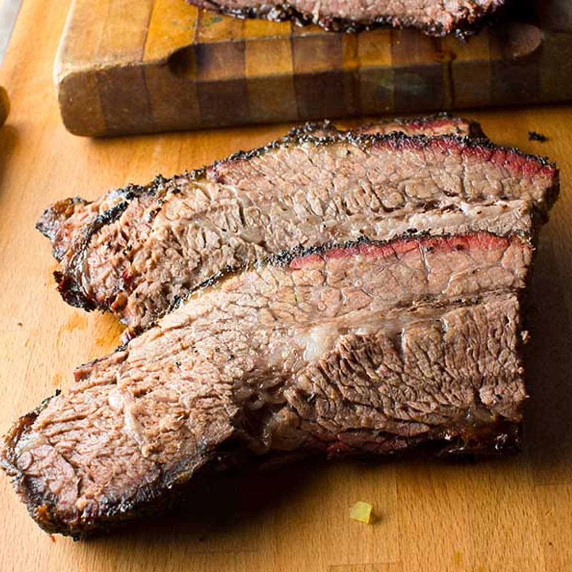 Pellet Grill Smoked Brisket