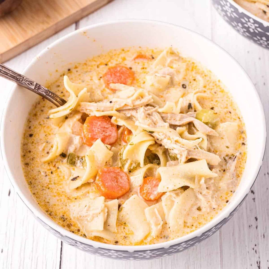 Creamy Chicken Noodle Soup