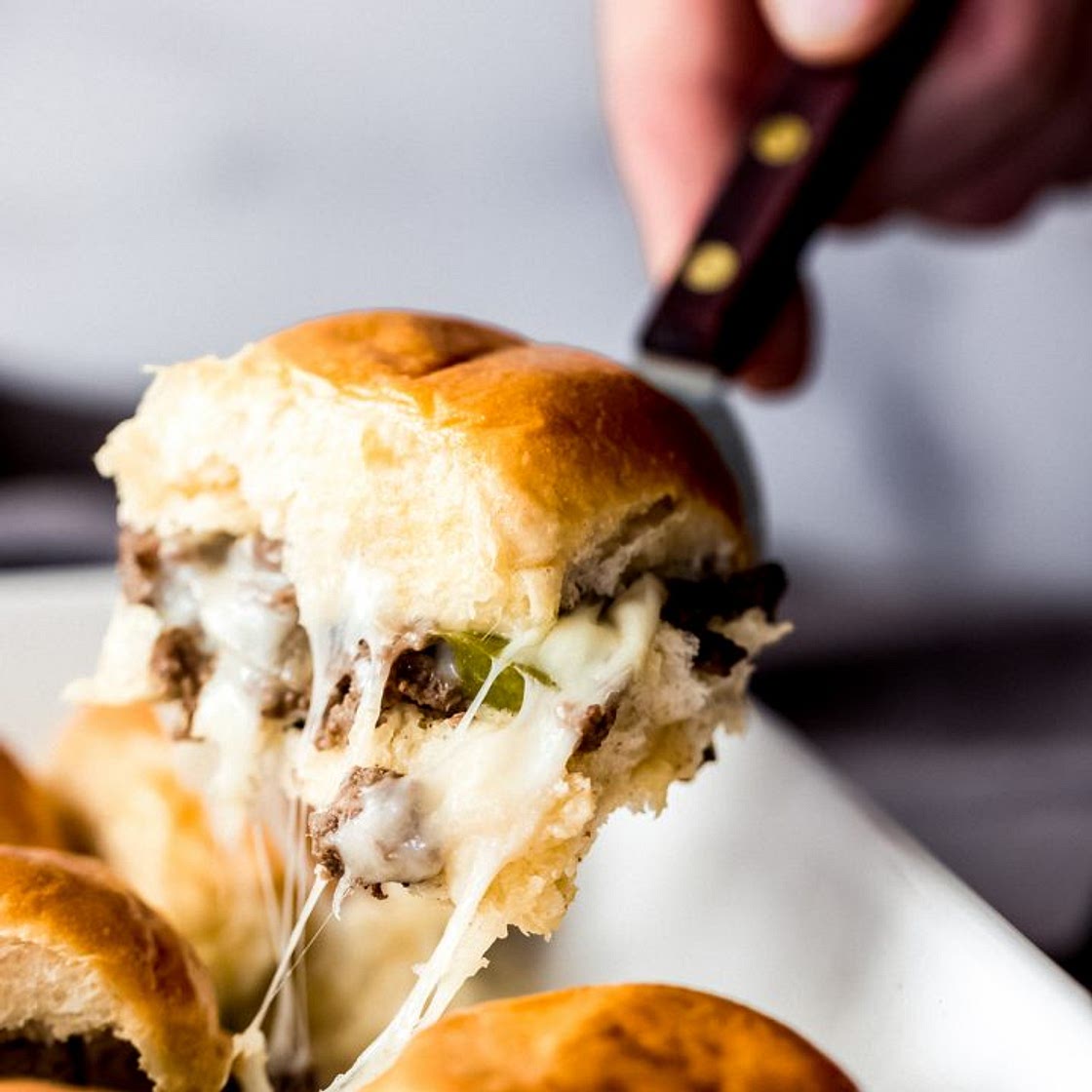 Venison Philly Cheesesteak Sliders