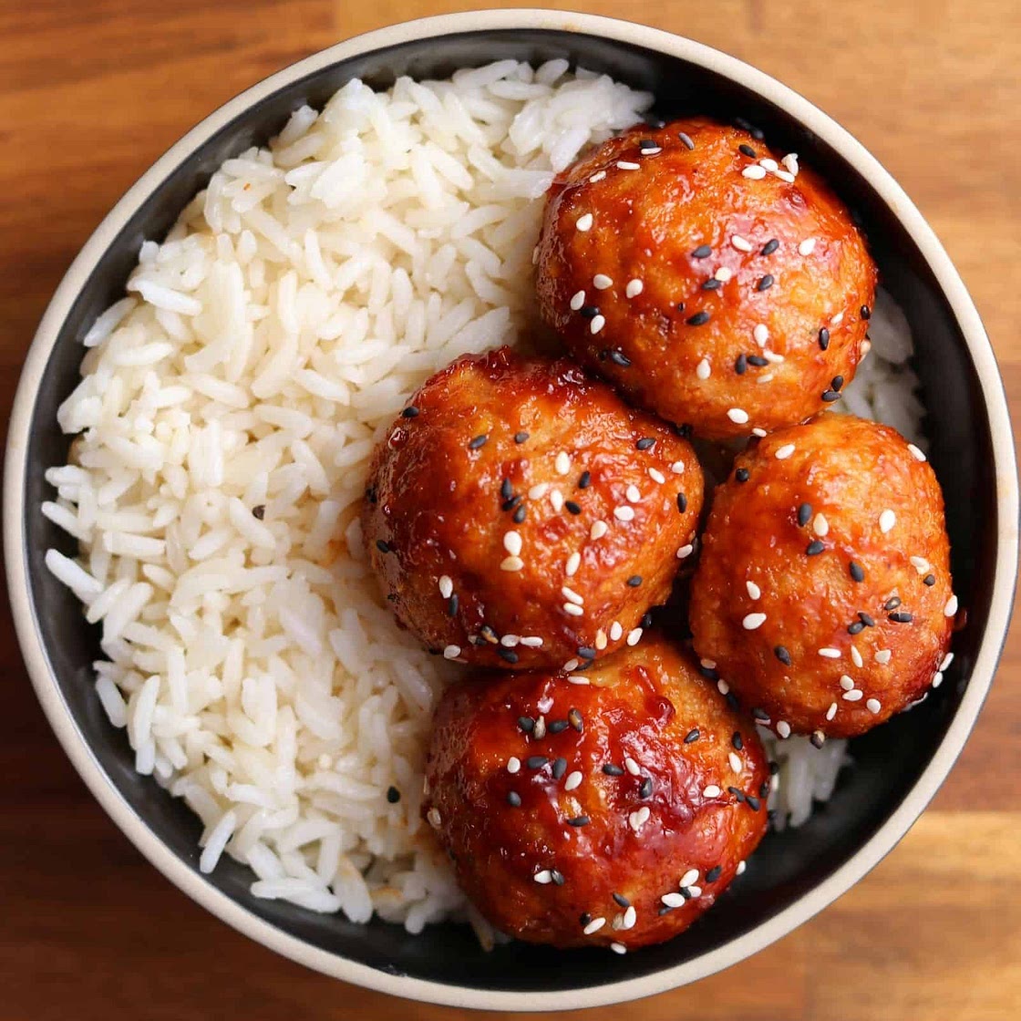 Sriracha BBQ Chicken Meatballs