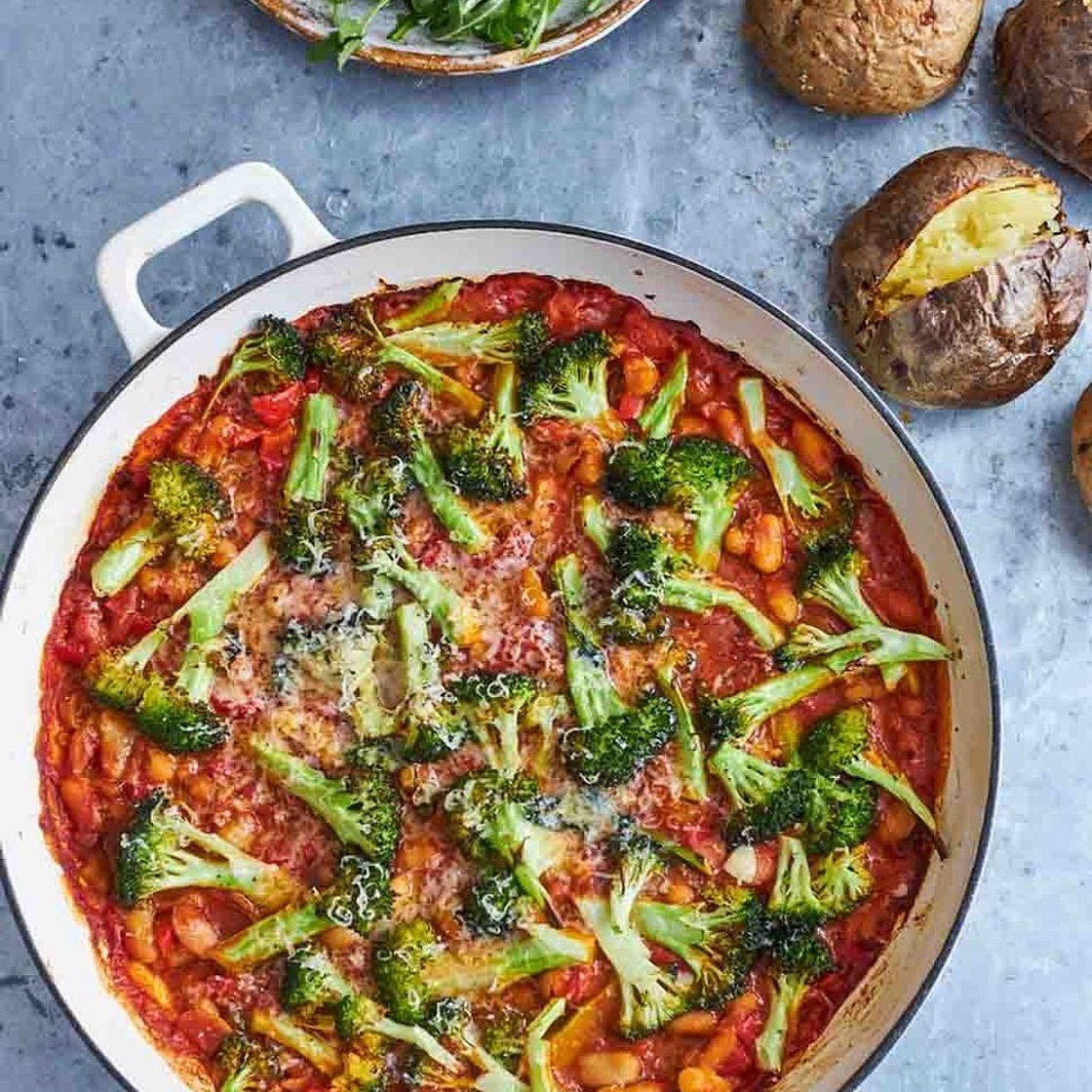 Jacket spuds & homemade beans