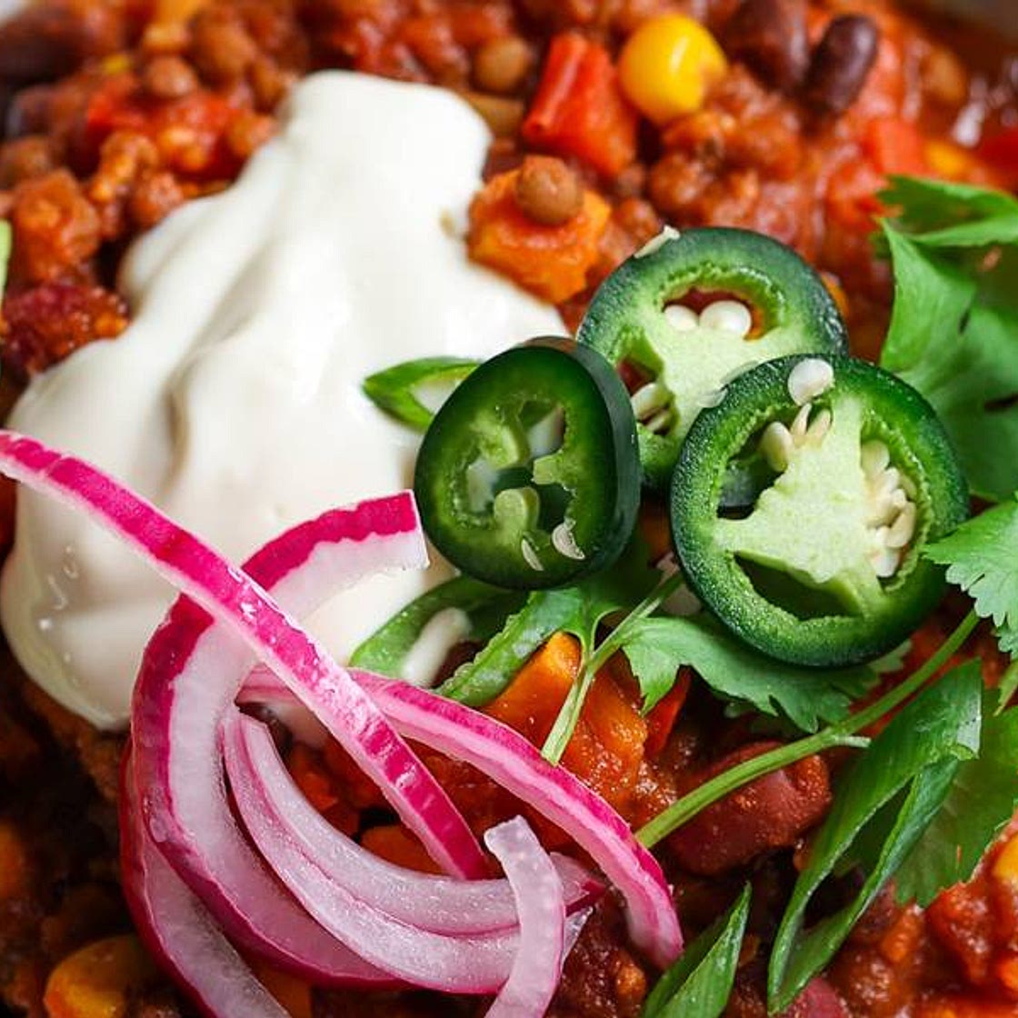 Sweet Potato Spiced Chili
