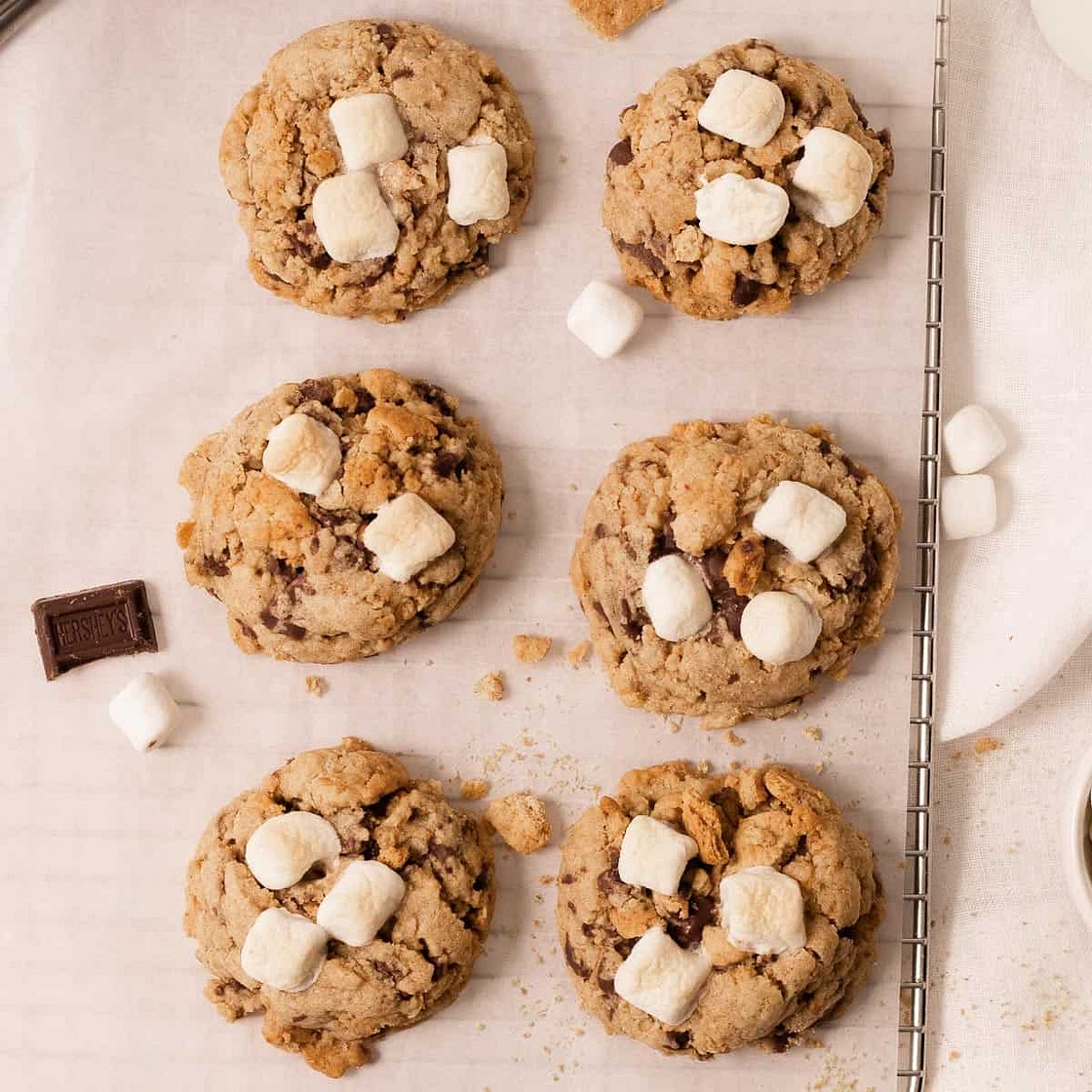Chewy S'mores Cookies
