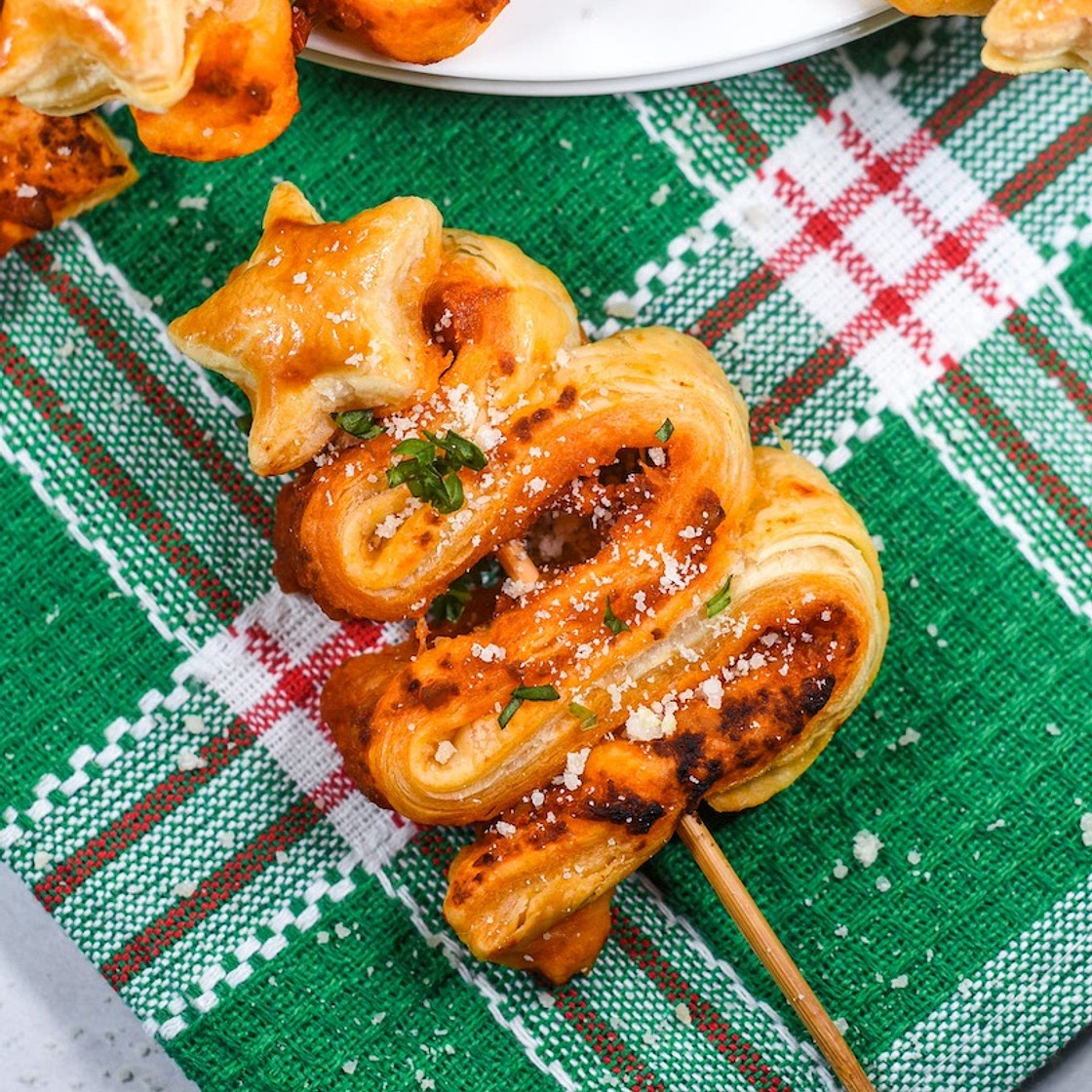 Puff Pastry Christmas Trees