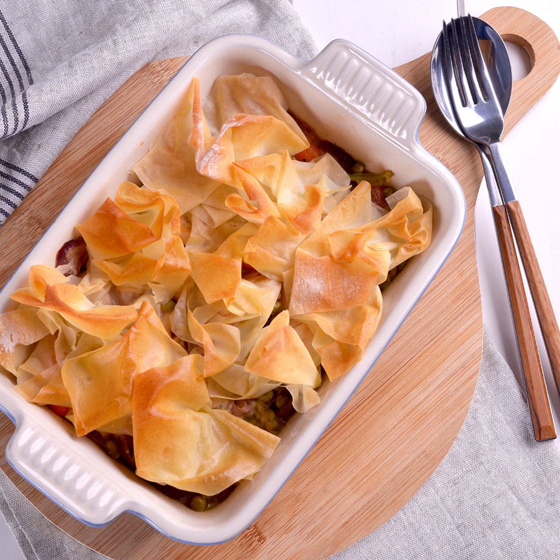 Mi pastel de pollo americano