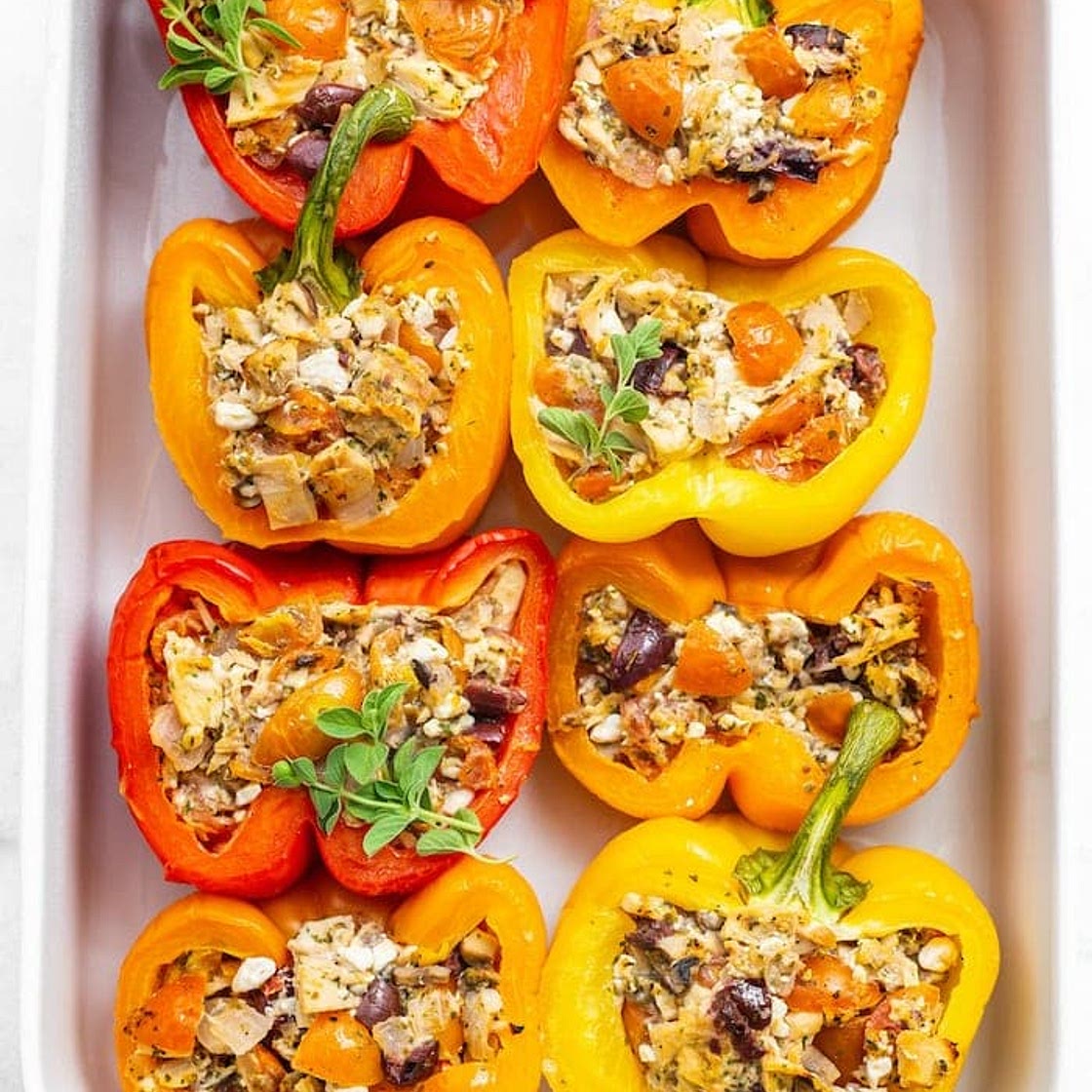 Tuna Stuffed Bell Peppers