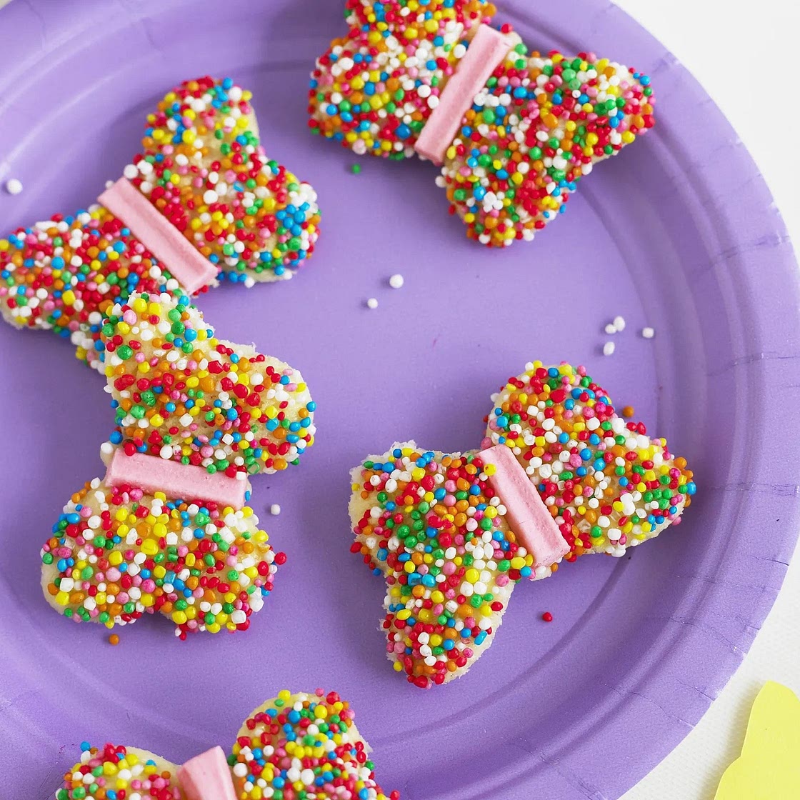 Butterfly fairy bread