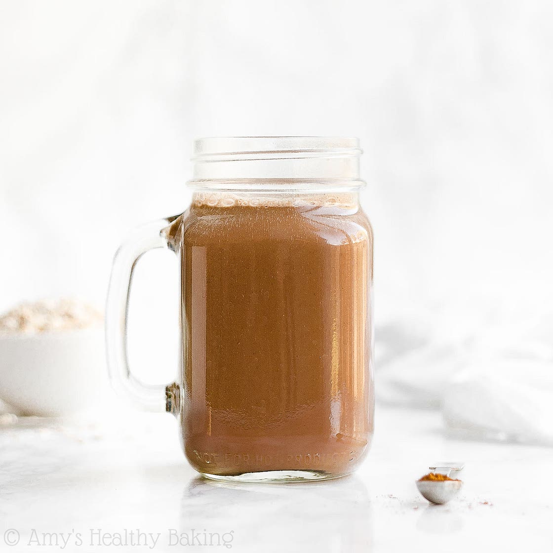 Healthy Pumpkin Spice Hot Chocolate