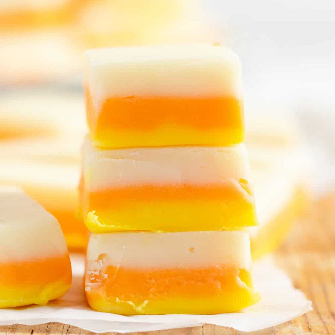 Easy Candy Corn Fudge